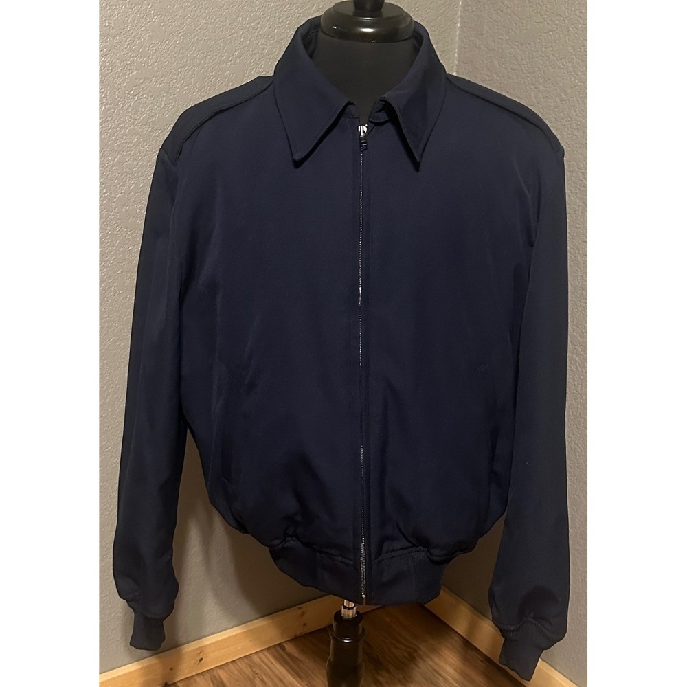 Target Sportswear Navy Blue Military Bomber Jacket Large Utility